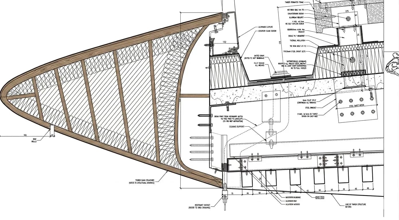 Shura Links Golf Clubhouse — Clubhouse soffit materiality — 2