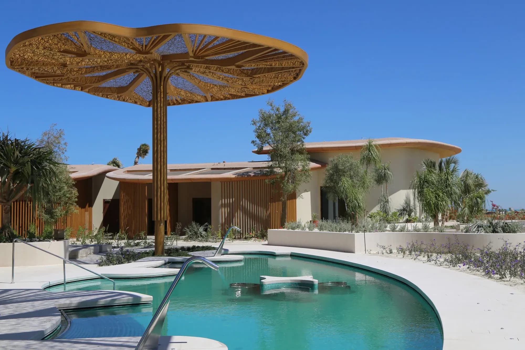 Miraval The Red Sea — The Samur trees — hardscape & timber structures — 1