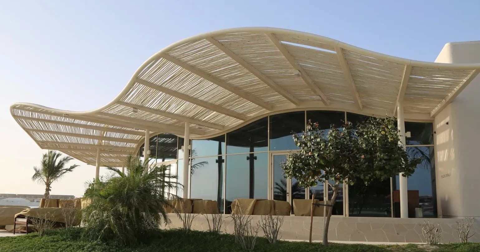 SLS Red Sea — Japanese restaurant soffit — eucalyptus — 6